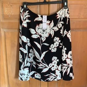 White House Black Market floral skirt